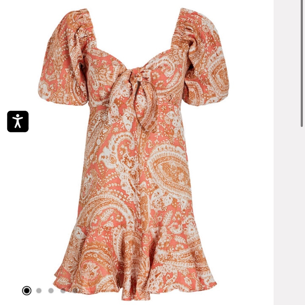 KIVARI
Casablanca Tie-Front Printed Mini Dress